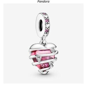 Pandora Love Confession Heart Spiral Charm